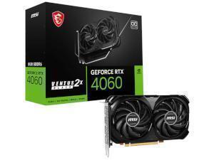 *B-Stock item -  18 months warranty*MSI NVIDIA GeForce RTX 4060 Ventus 2X Black OC 8GB GDDR6 Graphics Card