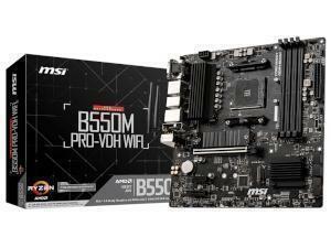 MSI B550M PRO-VDH WIFI AMD B550 Chipset Socket AM4 Motherboard                                                                                                     
