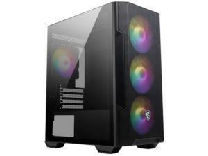 MSI MAG Forge M100R Tempered Glass ARGB Black Mini Tower Chassis                                                                                                     