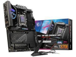 MSI MPG X870E Carbon Wifi AMD X870E Chipset Socket AM5 ATX Motherboard                                                                                             