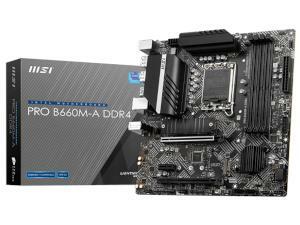 MSI Pro B660M-A DDR4 Intel B660 Chipset Socket 1700 Motherboard