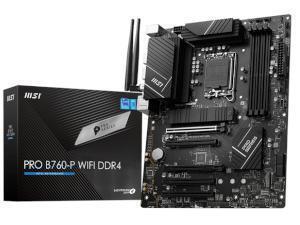MSI PRO B760-P WIFI DDR4 Intel B760 Chipset Socket 1700 ATX Motherboard                                                                                            