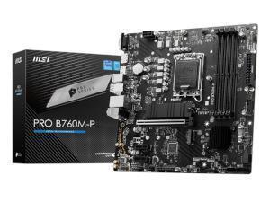 MSI PRO B760M-P Intel B760 Chipset Socket 1700 Micro ATX motherboard                                                                                               