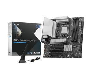 MSI PRO B860M-A WIFI Intel B860 Chipset LGA1851 Micro ATX Motherboard                                                                                              