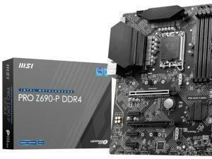 MSI PRO Z690-P DDR4 Intel Z690 Chipset Socket 1700 Motherboard                                                                                                     
