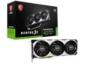 MSI NVIDIA GeForce RTX 4070 Ti Ventus 3X OC 12GB GDDR6X Graphics Card                                                                                                