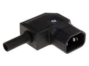 C14 Male Right Angle Cable Mount IEC Connector                                                                                                                       