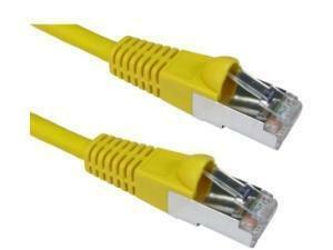 CAT6A Patch Cable 3m Yellow, LSZH, 10GBASE-T, S/FTP, Snagless Connectors                                                                                             