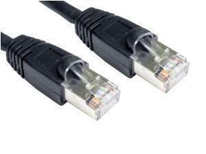 0.5M Cat6 STP- LSOH - Snagless Black Cable