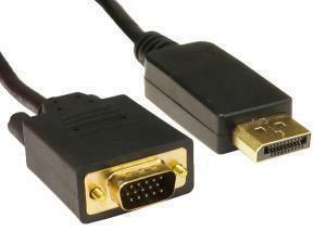 DisplayPort To VGA Cable 1M                                                                                                                                          