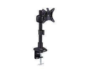 Novatech Single Monitor Mount V2 - Clamp/Grommet - Quick Release Bracket - Black                                                                                     