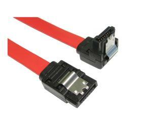 Straight - Right Angle Latching SATA Cable - 45cm                                                                                                                    