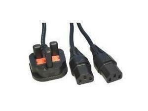 Novatech Double Ended IEC Power Cable - 2m  - Y POWER