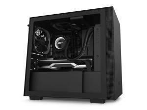 NZXT H210 Compact Mini-ITX Chassis - Tempered Glass Black                                                                                                            