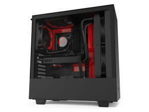 NZXT H510I Compact ATX Mid Tower - Tempered Glass Black/Red                                                                                                          