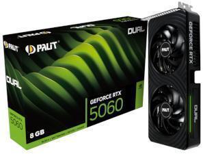 PALiT NVIDIA GeForce RTX 5060 Dual 8GB GDDR7 Graphics Card