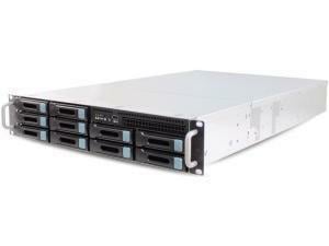 2U storage server chassis with 8x3.5" hot swap, with 650W single 80+ PSU
