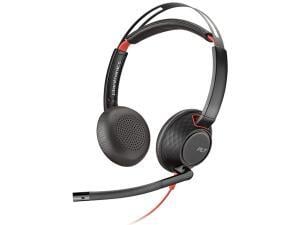 POLY Blackwire 5220 Headset Head-band 3.5 mm connector USB Type-C Black, Red                                                                                         