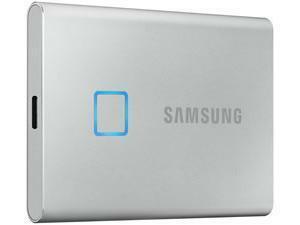 Samsung T7 Touch Silver 500GB Portable SSD with Fingerprint ID