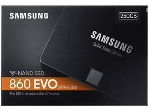Samsung 860 Evo 250GB Solid State Drive/SSD                                                                                                                          