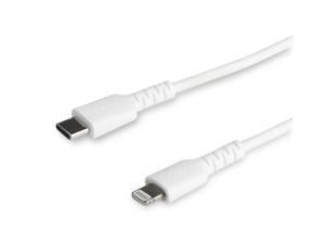 Startech 1m Durable White USB-C to Lightning Cable                                                                                                                   