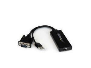 Startech VGA to HDMI portable Adapter Convertor w/ USB Power And PC Audio