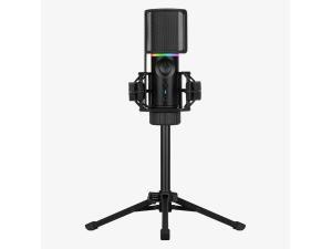 *Ex-display item - 90 days warranty*Streamplify MIC RGB Microphone with Mounting Tripod and Pop Filter