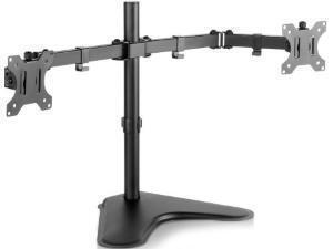 *B-stock item-4 1/2yrs  warranty*V7 Dual Monitor Stand for Up to 32inch Monitors - Desktop Stand                                                                        