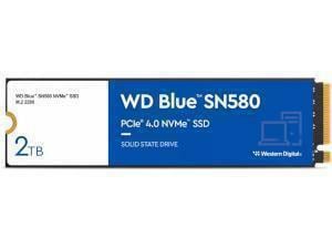 WD Blue SN580 2TB NVMe PCIe 4.0 SSD Up to 4150MB/s Read | 4150MB/s Write                                                                                           