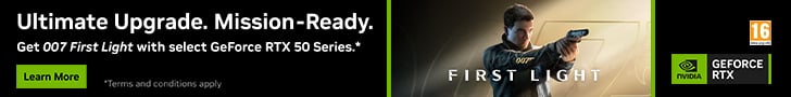Get 007 First Light with select 50 series Nvidia RTX cards