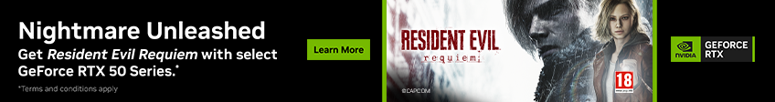 Get Resident Evil Requiem with select Nvidia GeForce RTX cards.