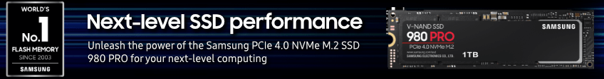 Samsung 980 PRO 1TB NVME M.2 Solid State Drive/SSD