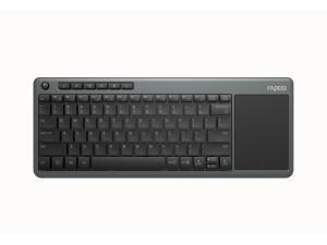 Rapoo K2600 2.4GHz Wireless Multimedia Keyboard Grey UK Layout