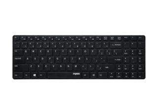 Rapoo E9110 2.4GHz Wireless Ultra-slim Keyboard Black UK Layout
