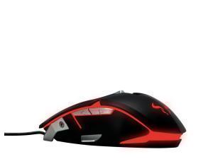 RIOTORO Aurox Prism RGB Gaming Mouse, Black
