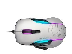 Roccat Kone Aimo Rgba Smart Customisation Gaming Mouse White Novatech