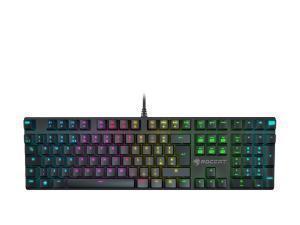 ROCCAT Suora FX RGB Illuminated Frameless Mechanical Gaming Keyboard, TTC Mechanical Switches, UK Layout, Black