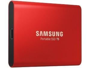 Samsung T5 500GB Solid State Drive SSD - Red