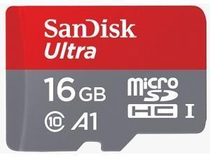 Sandisk Ultra A1 16GB MicroSDHC Class 10 Memory Card