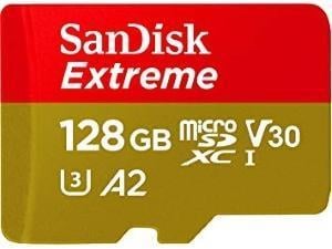 Sandisk Extreme A2 128GB MicroSDXC Class 10 Memory Card