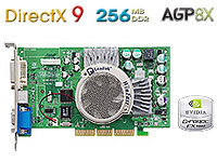 Leadtek GeForce FX5600 256MB DDR 4ns 128Bit 8xAGP VIVO Core 325MHz Mem 275MHz
