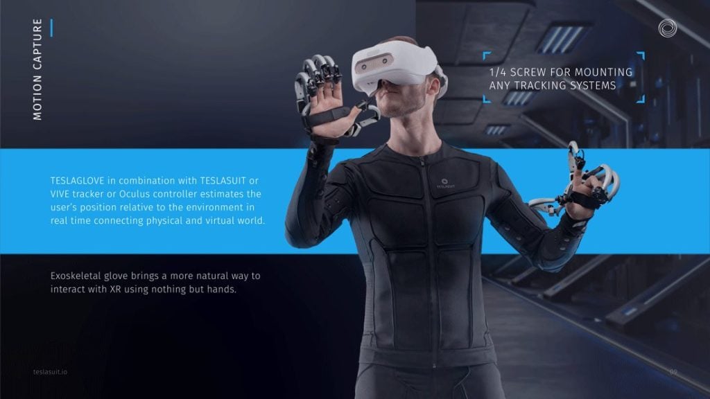 Teslasuit motion feedback