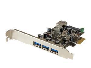 *B-stock item-low profile bracket is missing -90 days warranty*StarTech.com 4 Port PCI Express USB 3.0 Card