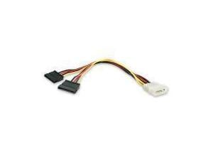 Startech LP4 to 2x SATA Power Y Cable Adapter - 30cm