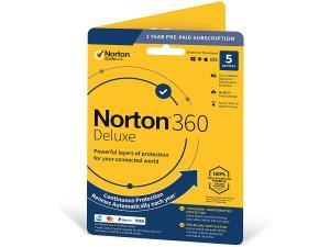 Norton 360 Deluxe - 5 Devices, 1 Year