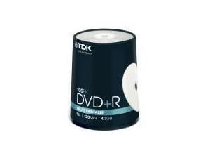 TDK DVDplusR - 100 Pack- Printable