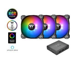 Thermaltake Pure Plus 12 LED RGB Radiator Fan TT Premium Edition 3-Fan Pack