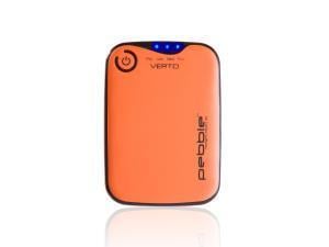 Veho VPP-201-CO Orange PEBBLE Verto Portable Battery Pack Charger for Smartphones, MP3 and USB charged devices