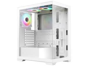 Vida Vetro White ARGB Gaming Tower Chassis