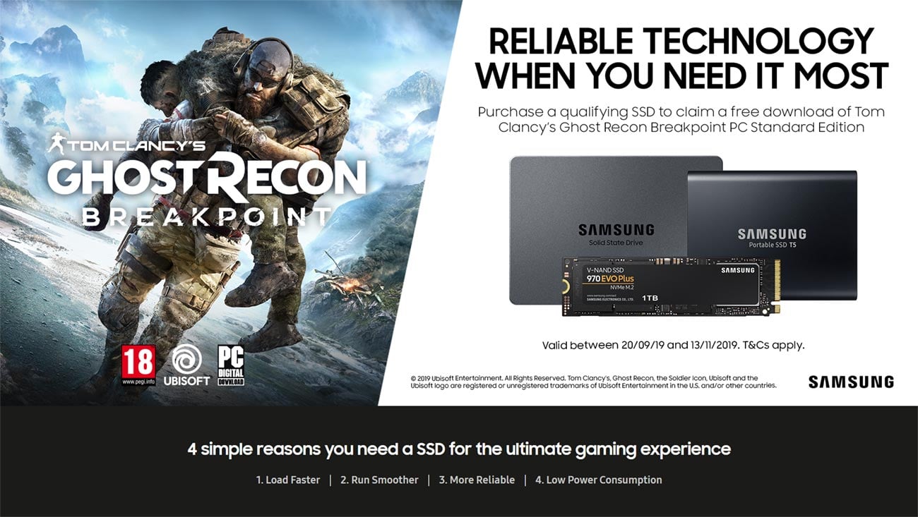 Samsung Ghost Recon Breakpoint Pc Standard Edition Game Promotion